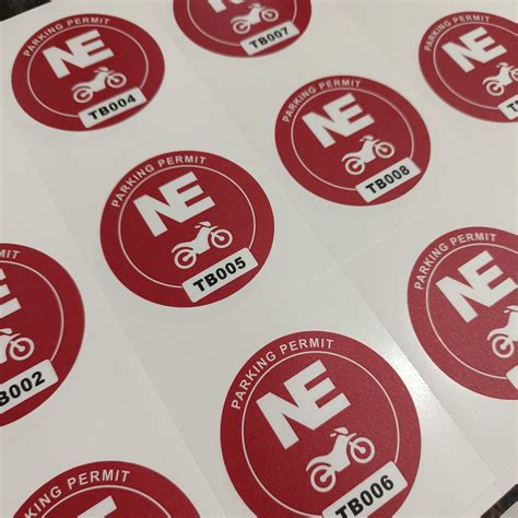 Vehicle Parking Sticker Sheets – Sticker Central
