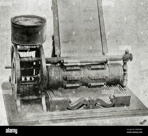 Vote recorder. Automatic vote recorder designed by American inventor, Thomas Alva Edison (1847 ...