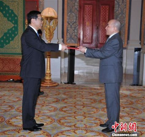 中国新任驻柬埔寨大使王文天向柬埔寨国王递交国书_大陆_国内新闻_新闻_齐鲁网