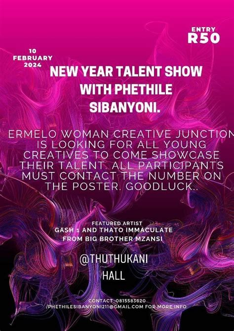 Emerlo Talent Show, Thuthukani Hall, Secunda, 10 February 2024 | AllEvents