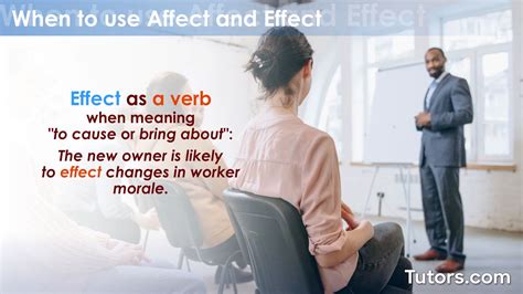Affect vs. Effect | Difference, Uses, & Examples