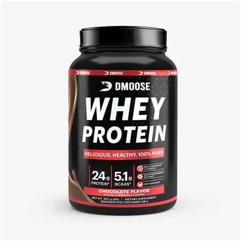 DMoose Fitness DMoose Whey Protein Powder - 25g Protein, 130 India | Ubuy