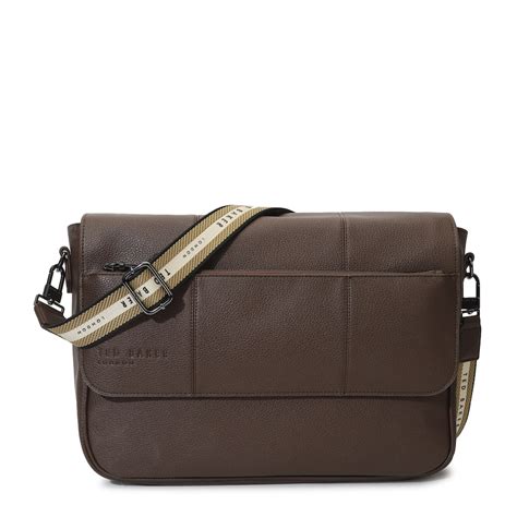 Buy Men Dark-Brown Webbing Strap Messenger Bag Online at The Collective ...