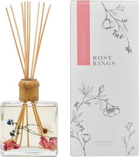 RosyRings Rosy Rings Botanical Apricot Rose Reed Diffuser 13oz India | Ubuy