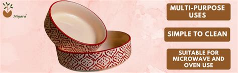 Buy Niyara Stoneware Handmade Ceramic Stylish Premium Serving Bowls ...