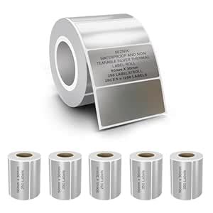 Seznik Silver Waterproof, Non-Tearable, Sticky Thermal Lables, Label ...