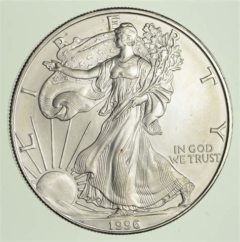 Rarest 1996 American Silver Eagle - Key Date - Rare LOW MINTAGE ...