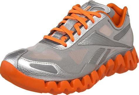 Buy Reebok Men's Zig Pulse Running Shoe, White/Pure Silver/Neon Orange ...