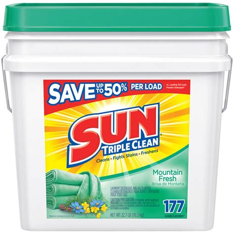 Sun Laundry Detergent, Concentrated, Mountain Fresh (363.2 oz) Delivery ...