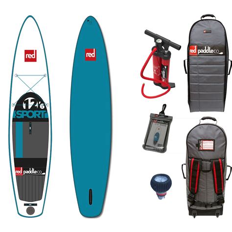 Red Paddle Co SPORT 12'6"x30" Inflatable Stand Up Paddle Board 2016