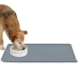 Betus Silicone Dog Cat Food Bowl Mat - Extra Size 19" x 12" Waterproof ...