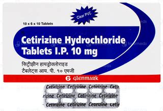 Glenmark Cetirizine 10mg Tablet: Uses, Side Effects, Price & Substitutes