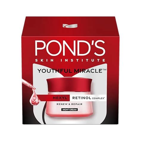 POND'S Youthful Miracle Hexyl Retinol Complex, Renew & Repair Night ...