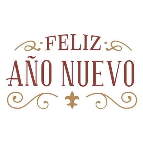 Feliz Año Nuevo Classic Badge Banner PNG & SVG Design For T-Shirts
