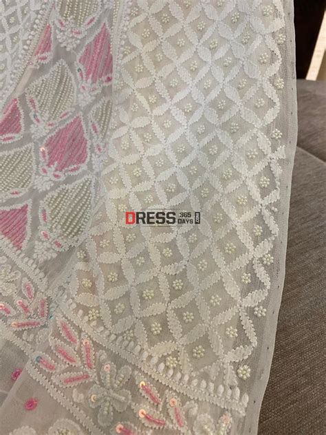 Designer Pearl Chikankari Anarkali Suit – Dress365days