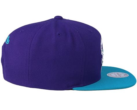 Charlotte Hornets 2 Tones Purple/Teal Snapback - Mitchell & Ness caps ...