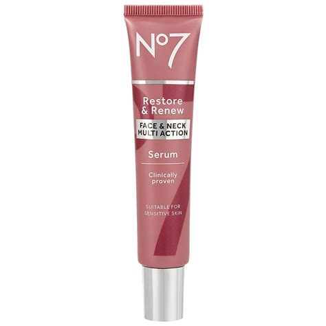 No7 Restore & Renew Face & Neck Multi Action Serum | Walgreens