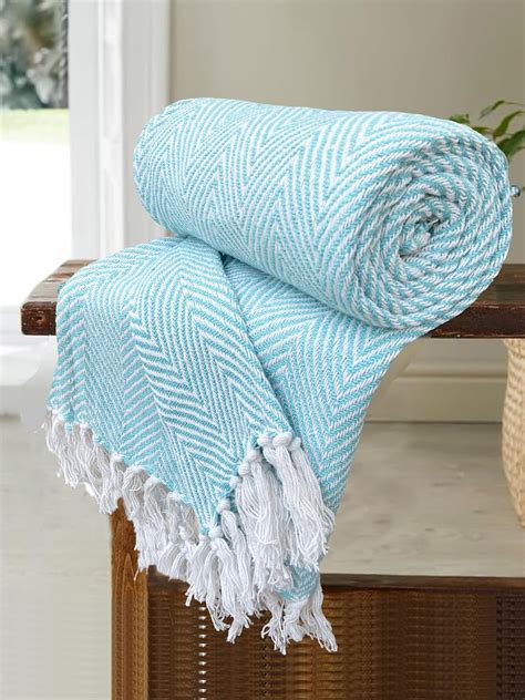 SAJAVAT HOME Hand-Knitted Pure Cotton Sofa Throw | Soft and Cozy ...
