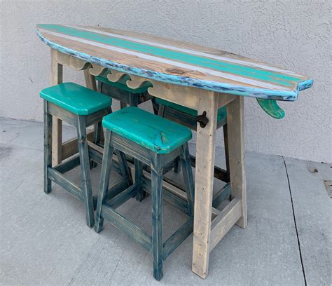 Outdoor Surfboard Table at Dorothy Ledford blog