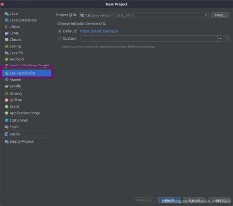Spring Boot Initializer 的图像结果