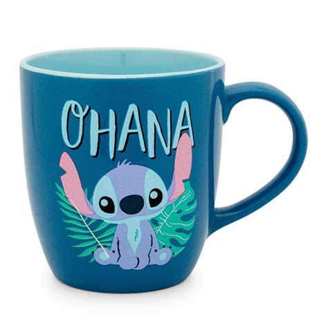 Buy Disney Lilo & Stitch "Ohana" Hawaiian Palm Ceramic Mug | Holds 18 ...