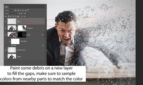 Image result for Dispersion Effect Photoshop Example
