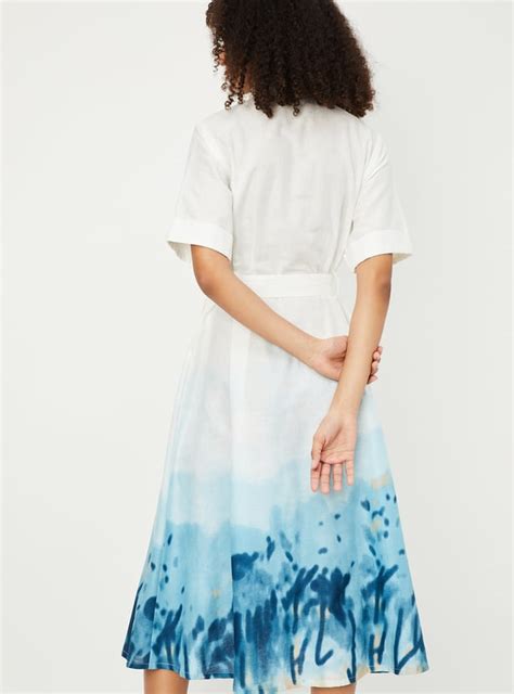 Buy Women Floral Print Belted Shirt Dress Online at just Rs. 999.0 ...