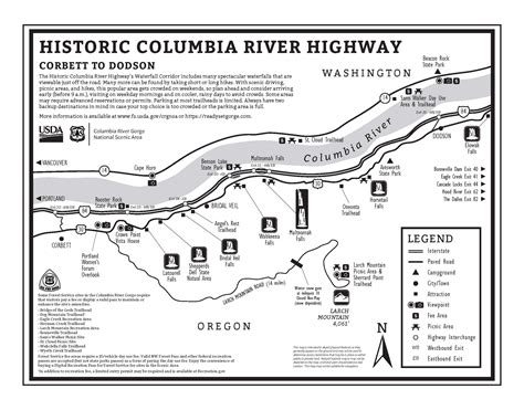 Columbia River Gorge Trails Map
