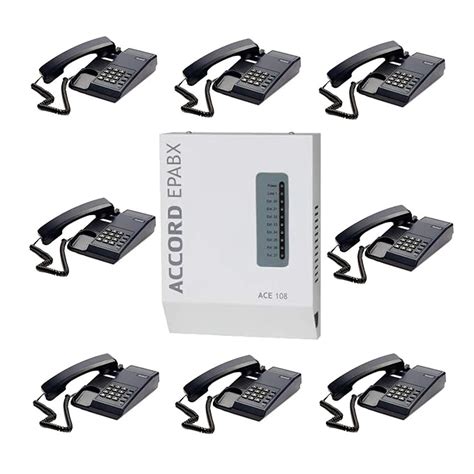 Accord ACE 108 EPABX Intercom System for Office, 1 CO + 8 Extensions ...