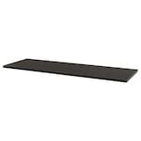 LAGKAPTEN / ALEX desk, black-brown/white, 200x60 cm (783/4x235/8") - IKEA