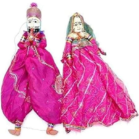 Illusion Crafts Rajasthani Wood Folk aka Kathputli aka Rajasthani Dolls ...