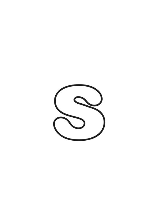 Free Printable Bubble Letters: Lowercase S