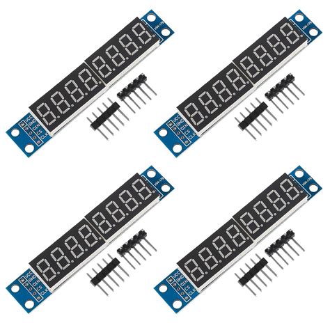 4Pcs MAX7219 8 Digit 7 Segment LED Tube Display Control Module for ...