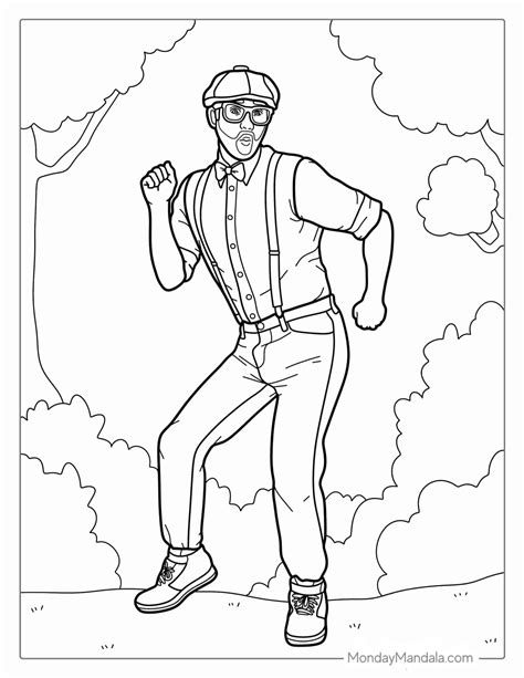 Blippi Coloring Page