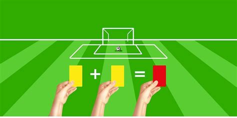 Tarjeta roja red card soccer field referee yellow and red cards for ...