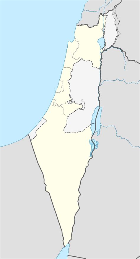 Israel Outline Map • Mapsof.net