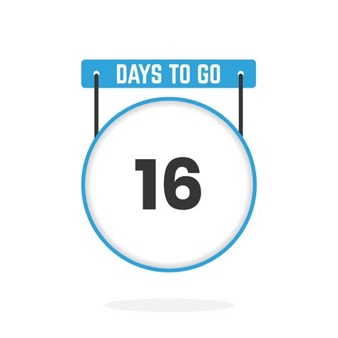 16 Days Left Countdown for sales promotion. 16 days left to go ...