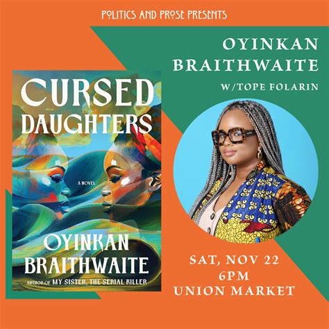 Oyinkan Braithwaite — CURSED DAUGHTERS - with Tope Folarin — at Union ...