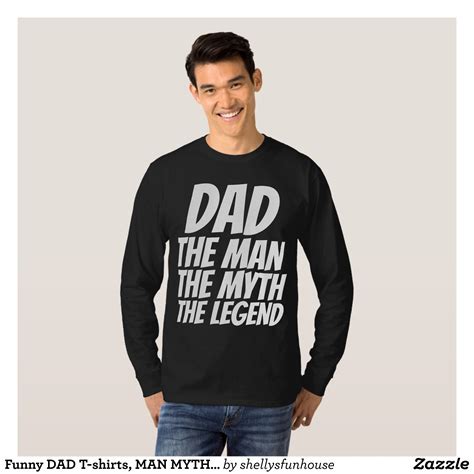 Funny DAD T-shirts MAN MYTH LEGEND T-Shirt - Heavyweight Pre-Shrunk ...