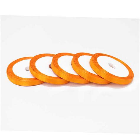 Buy Light Orange color satin ribbon online at wholesale price ...
