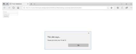 Image result for JavaScript Validation Output