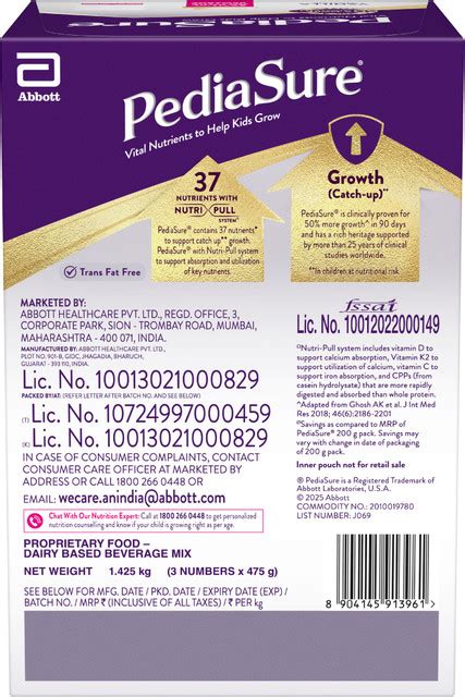 Pediasure Scientifically Designed Nutritional Drink Price in India ...
