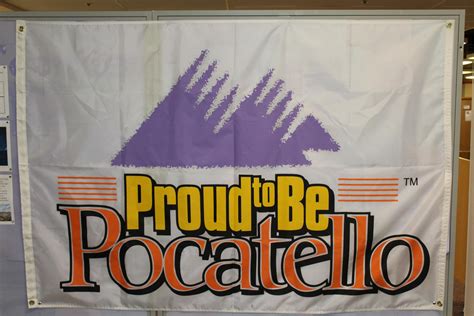 Pocatello's flag in the "wild" : r/vexillology