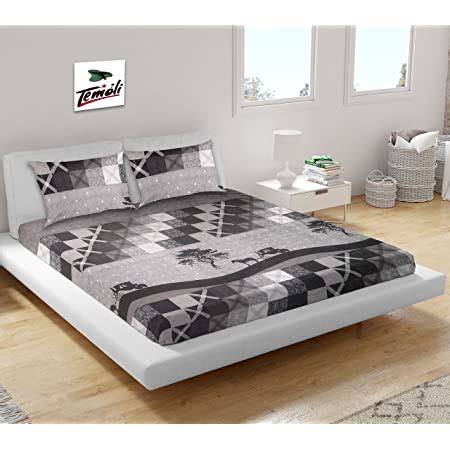 Home Ecstasy 100% Cotton King Fitted Bedsheet with 2 Pillow Covers ...