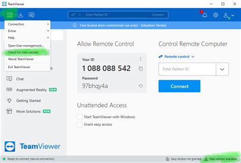 How to Connect TeamViewer 的图像结果