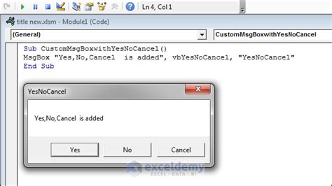 Msgbox Examples 的图像结果