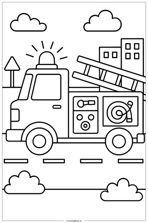 Lifted Diesel Truck Coloring Page (Free PDF&PNG Printable)