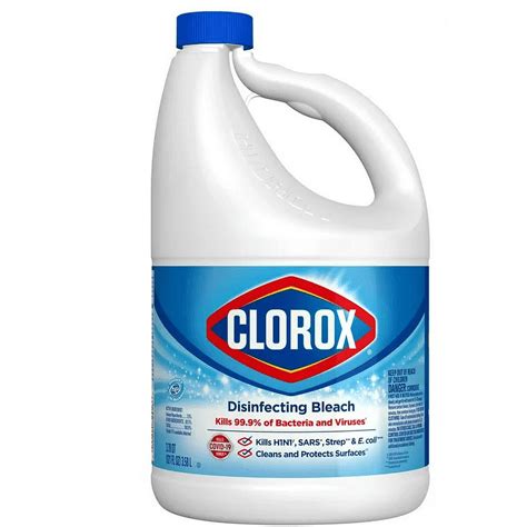 Lejía desinfectante Clorox; Regular (Fórmula Concentrada) - 121 fl oz ...