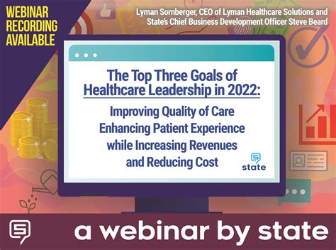 Webinar Recording: The Top Three Goals of Healthcare Leadership in 2022 ...
