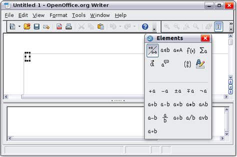 OpenOffice Math 的图像结果